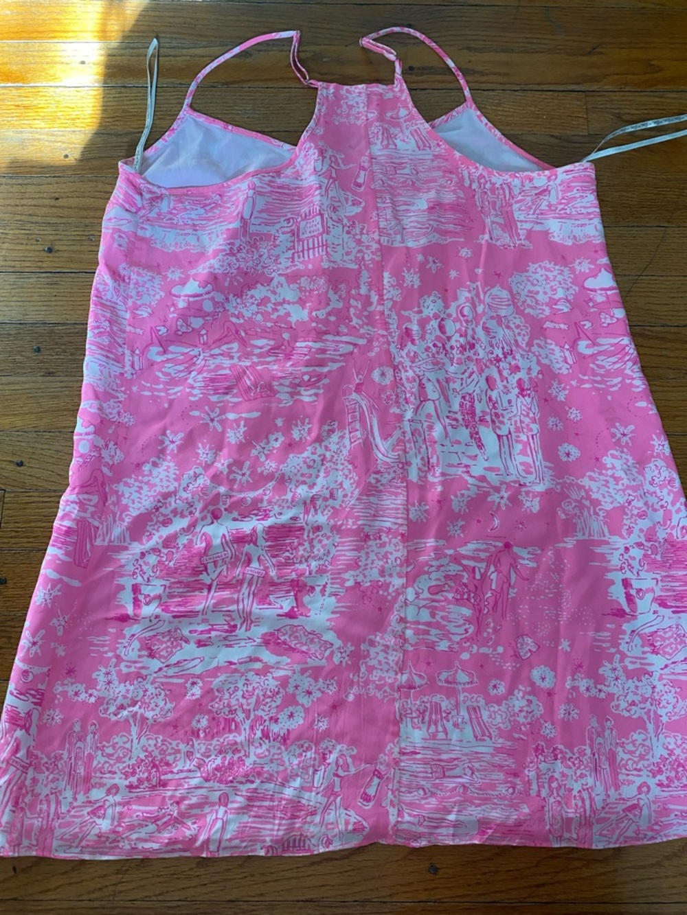 Lilly Pulitzer women’s Pink and White Toile Slip Dress size XL - Picture 8 of 8
